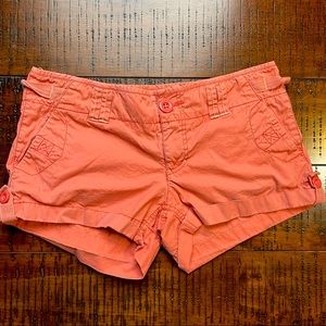American Eagle coral shorts size 6